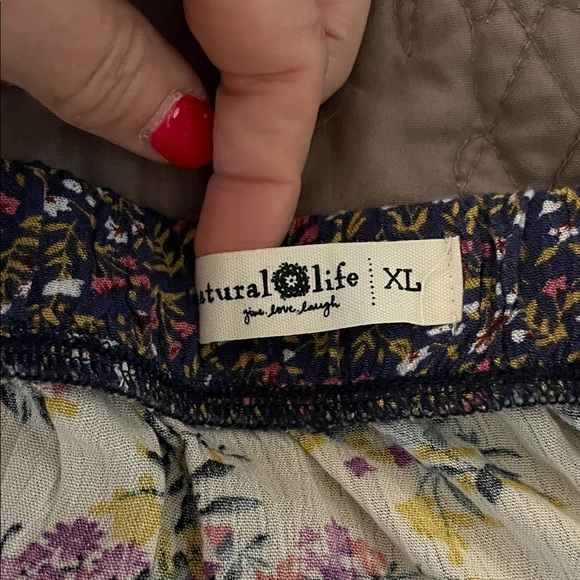 NATURAL LIFE Multicolor Floral Maxi Skirt - Picture 2 of 3